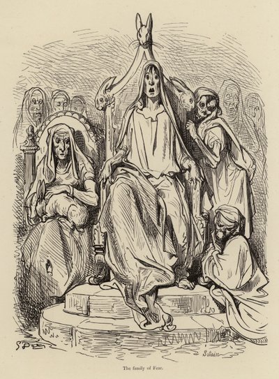 La famiglia della Paura da Gustave after Dore